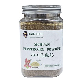 BAILINHOU Sichuan peppercorn powder 150g, Mapo Tofu and Chinese Cuisine, red szechuan peppercorns ground ORIGINAL IMPORTED of china. (150g (Enhance aroma type))
