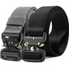 FAIRWIN Men's Tactical Belt, 2 Pack 1.5 Inch Military Tactical