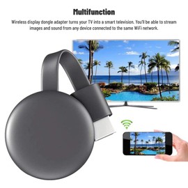 Wireless Display Dongle Adapter, 4K Streaming Media, Video Sound File, HD Multimedia Interface, Wireless Extender for Smart TV, Full HD Streaming, Space Saving Design