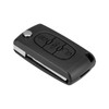 Car Key Shell Replacement 3 Buttons for Peugeot Citroen Flip