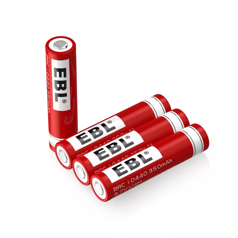 EBL 3.7V 350mAh 10440 Battery Li-ion Rechargeable For Flashlight LED