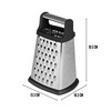 Vasconia 4029727 Rallador de acero inoxidable con mango en TPR