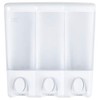 Better Living Products 72350 Clear Choice 3-Chamber Shower Dispenser, White