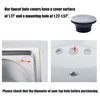 2 Pack Kitchen Faucet Hole Covers, Stainless Steel Sink Hole