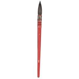 Watercolor Paint Brush Squirrel Hair Tip Red Handle Hand Tie Iron Circle Acrylic Artist SupplyRed No. 7
