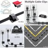 ELII 328Pcs Cable Management Kit, 8 Magnetic Cable Holder,69Adhesive Cable