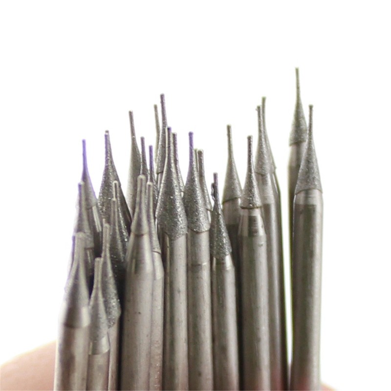 ILOVETOOL 0.5mm Diamond Jewelry Drill Bits Carving Bur Tools for