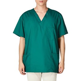 Cherokee Originals Unisex V-Neck Scrubs Shirt, Hunter, Medium