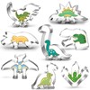 Dinosaur Cookie Cutter Set, 8-Piece-Trex, Brontosaurus, Spinosaurus, Brachiosaurus, Triceratops, Dinosaur