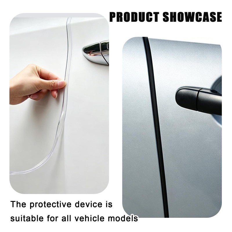 Xiqaler 16.4Ft(5M) Car Door Edge Guards, U-Shaped Auto Door Entry