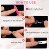 600pcs Uñas Postizas Nail Art Tips, Francesa Uñas Acrilicas Uñas