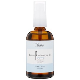 Shin Manufacturing Simsim Sesame Pure Massage Oil, 3.9 fl oz (110 ml) x 2 Pieces