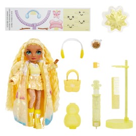 Rainbow High Winter Wonderland - Sunny (Yellow) - 28 cm Fashion Doll, With Hidden Magic Snow That Puffs Up with Water, Comes with A Snowman Kit, Suitable For Kids Ages 4-12 Years Old and Collectors