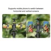 Dual Phone Extension Holder Cold Shoe Adapter Mount Mobile Phone