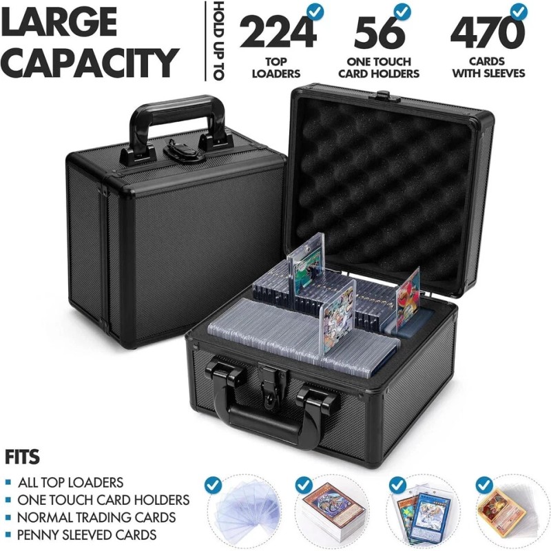 FunGuys Toploader Storage Box, Sports Card Storage Case, Top Loader