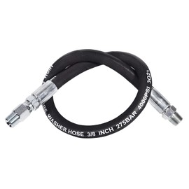 YAMATIC Pressure Washer Whip Hose with Swivel Steel Connector, 3/8" Jumper Hoses 2FT For Hose Reel and Power Washer, 4000 PSI