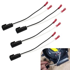 JawGrew Car Speaker Connector Harnesses, Audio Speaker Harness Plug Adapter, Plug-and-Play Flame Retardant Connector Replace OE 72-5600, Compatible with Ford Lincoln Mercury Mazda (Black)