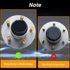 KPALAG 2Pcs Trailer Bearing Dust Cap Wheel Hub Grease Cover