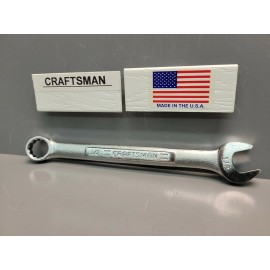 Craftsman 1/2" Craftsman Wrench 44695 VA SAE Satin Combination Wrench *USA *NEW OLD STOCK