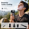 Powerful Handheld Turbo Fan for Outdoor Cooling – Rechargeable 100-Speed