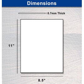 White Chipboard Sheets 8.5 x 11 (100) - Thick 28PT Cardboard with Solid White Core - Exceptional for Scrapbooking, Crafts & Product Backing…