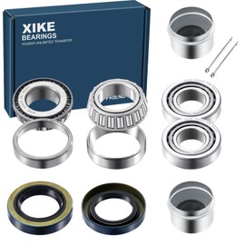 XiKe 2 Set Fits 25mm Axles Trailer Wheel Hub Kit, 30205 Bearings, 473551TB Seal, OD 52mm Dust Cover and Cotter Pin.