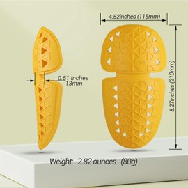 Surlim Motorcycle Armor Insert Pads CE Level 2 Motorcycle Protector CE Armor for Motorcycle Jackets Pants (LAS-Elbow/Knee Slim[CE Level 2])
