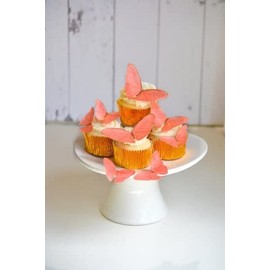 Edible Butterflies - Coral Set of 15 - Cake and Cupcake Toppers, Decoration