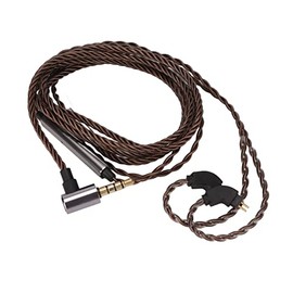 GOTOTOP Cable de Actualización de Auriculares, Cable de Repuesto de Cobre Oxígeno con Micrófono para Auriculares de 2 Pines de 0,78 Mm, 120 Cm de Longitud con Control de Volumen para Weston UE3X