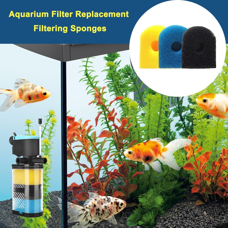 ATITOWEL Aquarium Filter Replacement Sponge, Fish Tank Filter Replacement Parts,