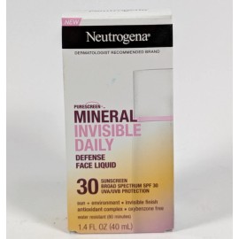 Neutrogena Mineral Invisible Daily Lotion w/ SPF 30 1.4oz Exp 10/26