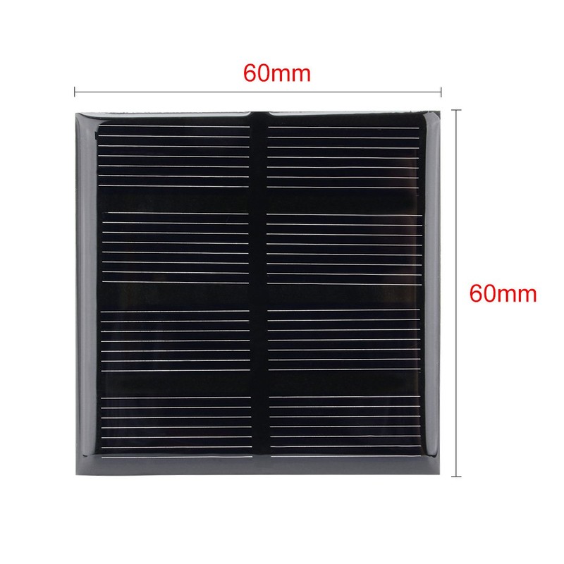 sourcingmap 5Pcs 2V 160mA Poly Mini Solar Cell Panel Module