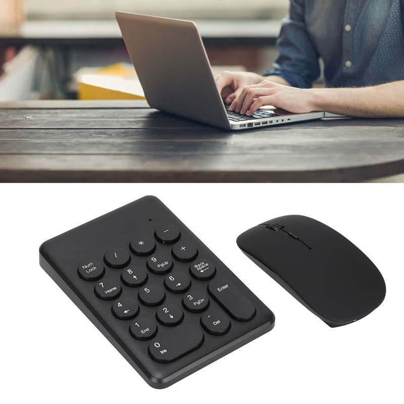 Numeric Keypad Portable Slim 2.4GHz USB Wireless Mini Black Numeric