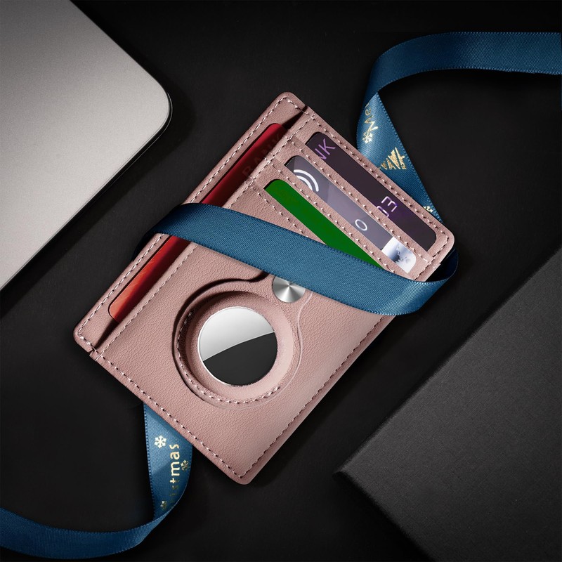 Hawanik Slim Minimalist Front Pocket Air Tag Wallet, RFID Blocking