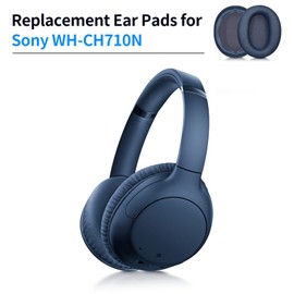 XBERSTAR Protein Leder Ersatz Ohrpolster für Sony WH-CH710N Kopfhörer Ohrpolster Ersatzpolster (blaue Ohrpolster)