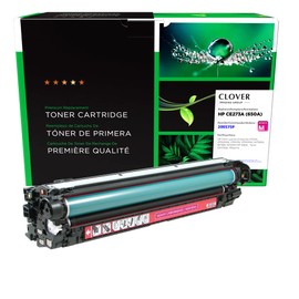Clover Remanufactured Toner Cartridge Replacement for HP CE273A (HP 650A) | Magenta