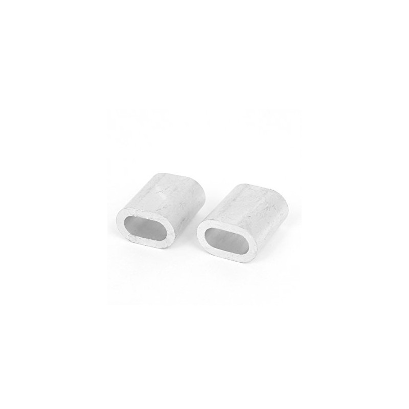 uxcell 1/4-inch Wire Rope Aluminum Sleeves Clip Fittings Cable Crimps