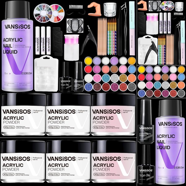 VANSISOS Acrylic Nail Kit for Beginners: Complete Nail Kit for