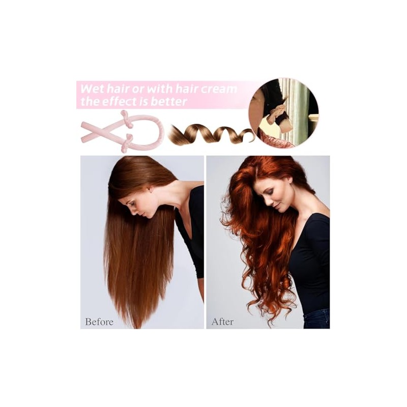 Rizador Pelo Sin Calor, Rizador Sin Calor para Cabello con
