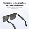 Jueyue Smart Glasses,Bluetooth Sunglasses for Men Women with Speakers,Polarized Lenses