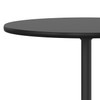 Flash Furniture Lars Black 24'' Round Wood Cocktail Table with