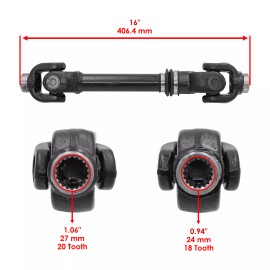 Caltric Rear Propeller Prop Drive Shaft for Can-Am Commander Max 1000 4X4 EFI 2014-2019