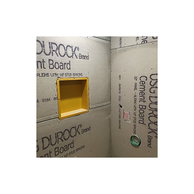 Uni-Green Tile Shower Niche Recessed Square inside dimension 14" ×14"