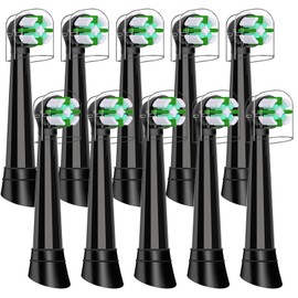 IO Replacement Heads Compatible with Oral B iO 2 3 4 5 6 7 8 9 10 Series Electric Toothbrush, 8 Pcs iO Brush Heads Compatible with Oral B for Teeth Clean & Gums Care (10 Black)