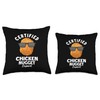 Certified Chicken Nugget Expert - Funny Chicken Nuggets Throw Pillow