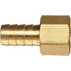 Anderson Metals Brass Hose Fitting, Connector, 5/16" Barb x 1/4"