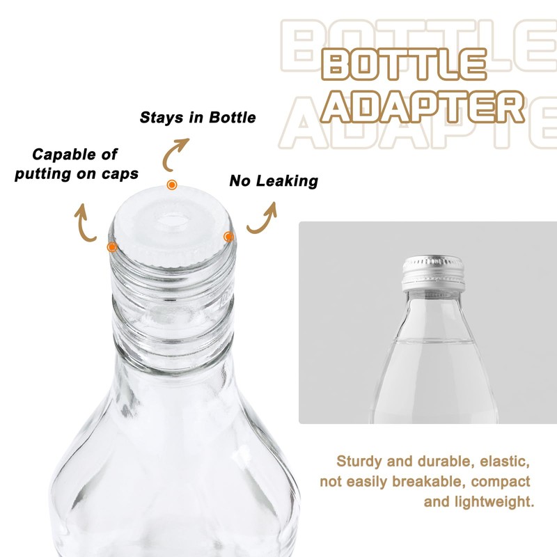 PATIKIL Bottle Adapter 0.79"/20mm, 25 Pcs Press in Bottle Adapter