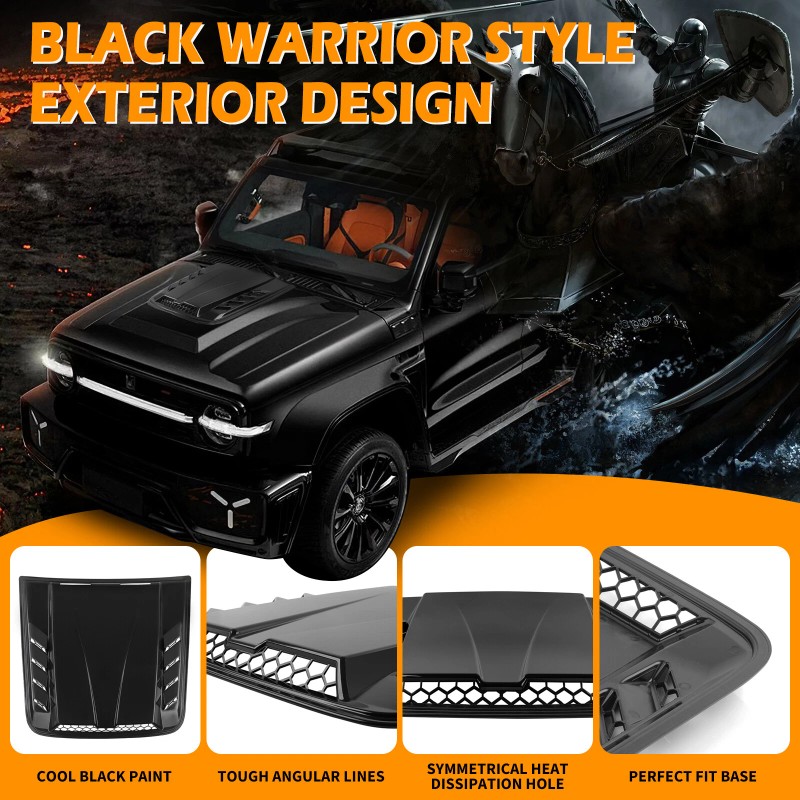 JMTBNO For Chevy Colorado Air Flow Intake Bonnet Scoop Hood