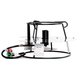 King Kooker Model # 1316N - Steel Portable Propane Outdoor Double Jet Cooker Package