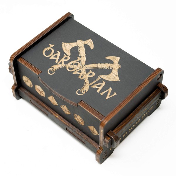 Dice Box - BLACK - 6x4x3 Also holds jewelry and